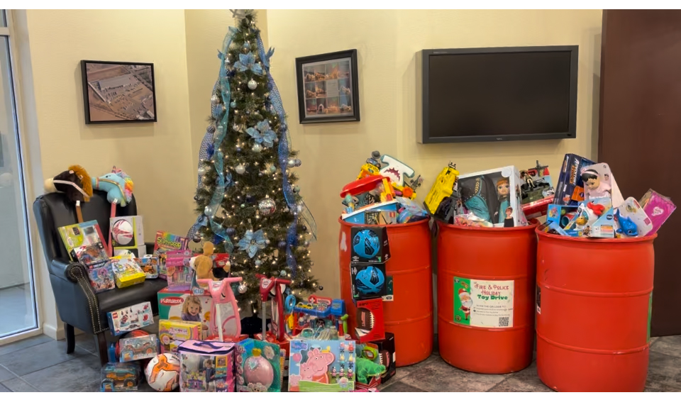 Spreading Holiday Cheer: West-Mark’s Toys for Tots Contribution with Atwater Fire Department